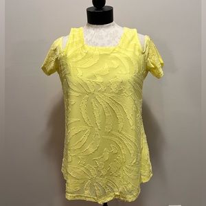 Lulu B Top | Lulu B off the Shoulder Top | Yellow Tank Top